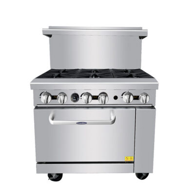6 - Burner Range with Oven