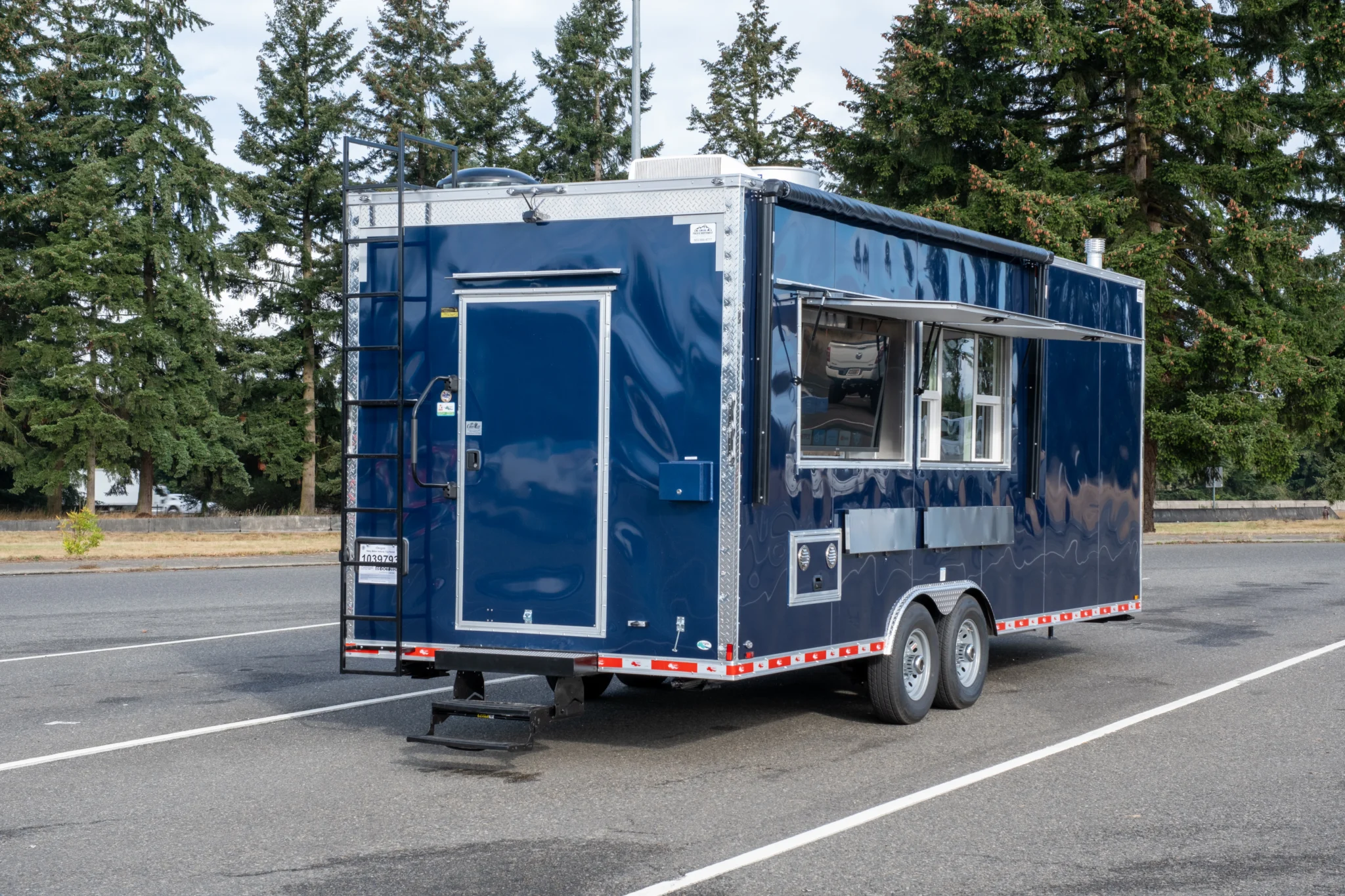 Heavy-duty custom concession trailer designed for long-lasting performance in California