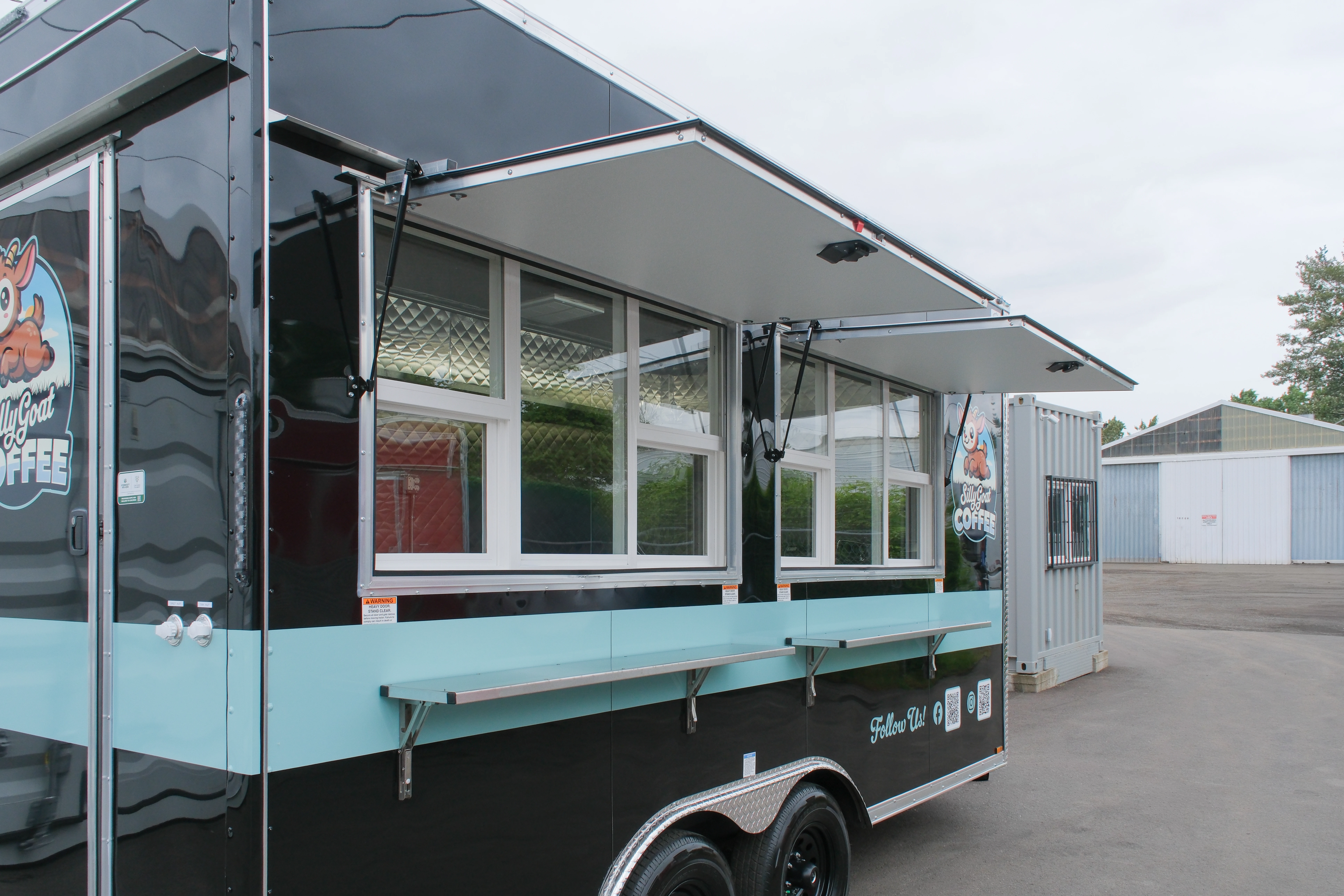 Custom concession trailer designed for maximum efficiency and food preparation